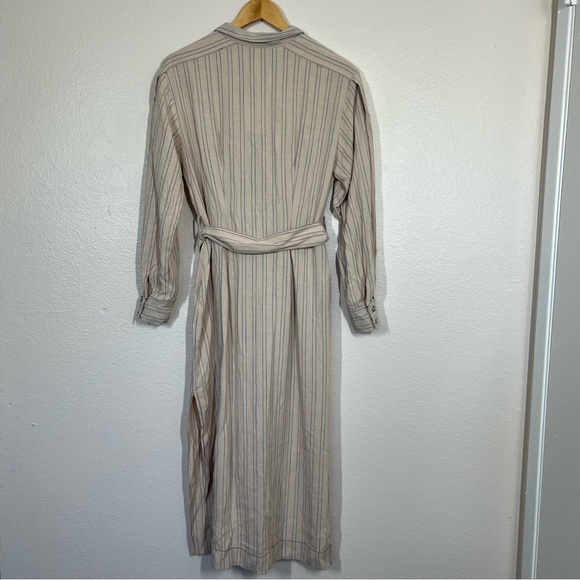 Free People Cream Audrey Midi Stripe Dress - Picture 9 of 14